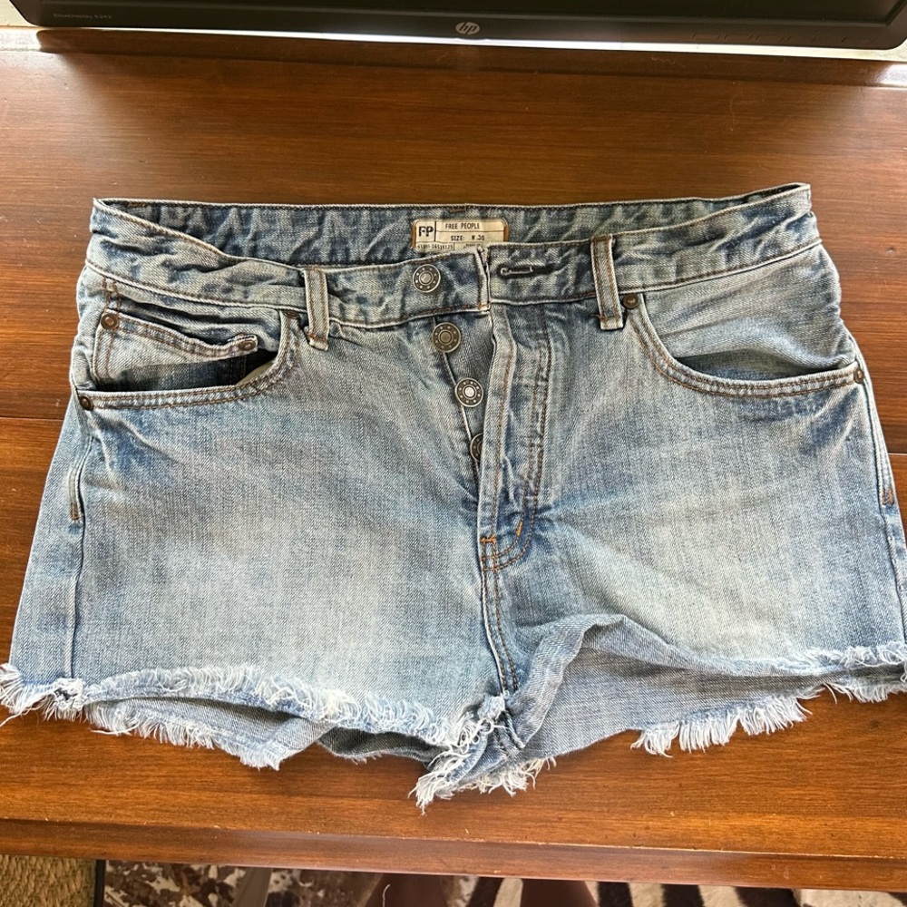 Free People denim shorts 30